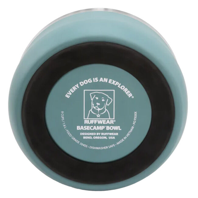 Ruffwear Basecamp Dog Bowl - River Rock Green image number null