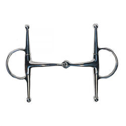Korsteel Medium Weight Full Cheek Eggbutt Snaffle Bit
