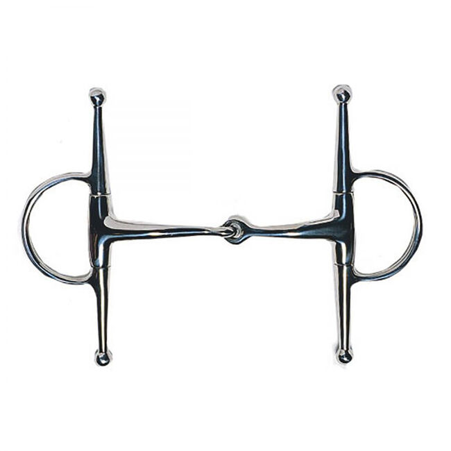 Korsteel Medium Weight Full Cheek Eggbutt Snaffle Bit image number null