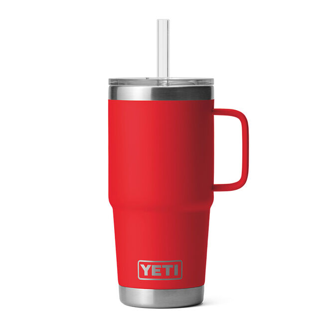 YETI Rambler 25 oz Mug with Straw Lid - Rescue Red