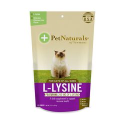 Pet Naturals L-Lysine Cat Treats - 60 Chews