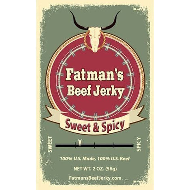 Fatman's Beef Jerky - Sweet & Spicy - 2 oz image number null