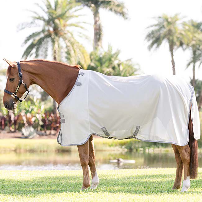 Horseware Amigo Bug Rug Fly Sheet - Silver/Titanium Grey/Silver image number null