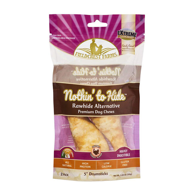 Nothin' to Hide Turkey Drumstick Chew - 2-Pack image number null
