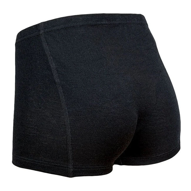 Janus Women's 100% Merino Wool Boxer Shorts - Black image number null