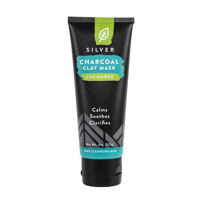 Redmond Life Clay Facial Mud with Nano Silver - Charcoal Cucumber - 4 oz image number null