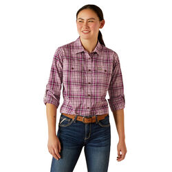 Ariat Women's Rebar Made Tough DuraStretch Work Shirt - Smokey Grape