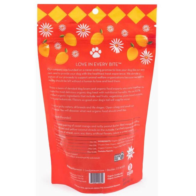 Lord Jameson Soft & Chewy Dog Treats - Mango Pops - 6 oz image number null