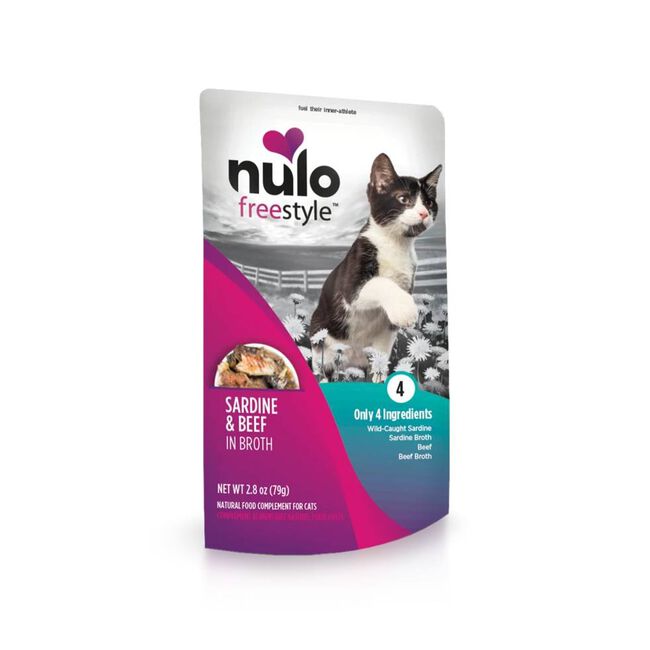 Nulo FreeStyle Meaty Topper for Cats - Sardine and Beef in Broth Recipe - 2.8 oz image number null