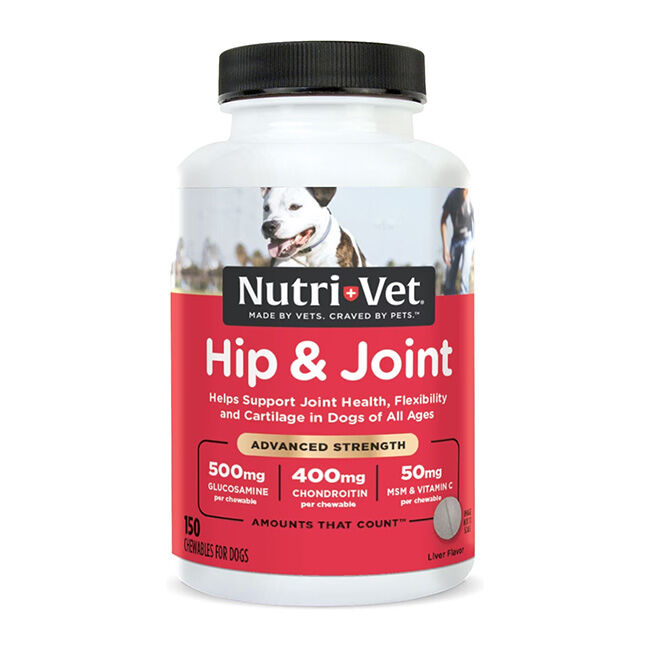 Nutri-Vet Advanced Strength Hip & Joint Chewables for Dogs image number null