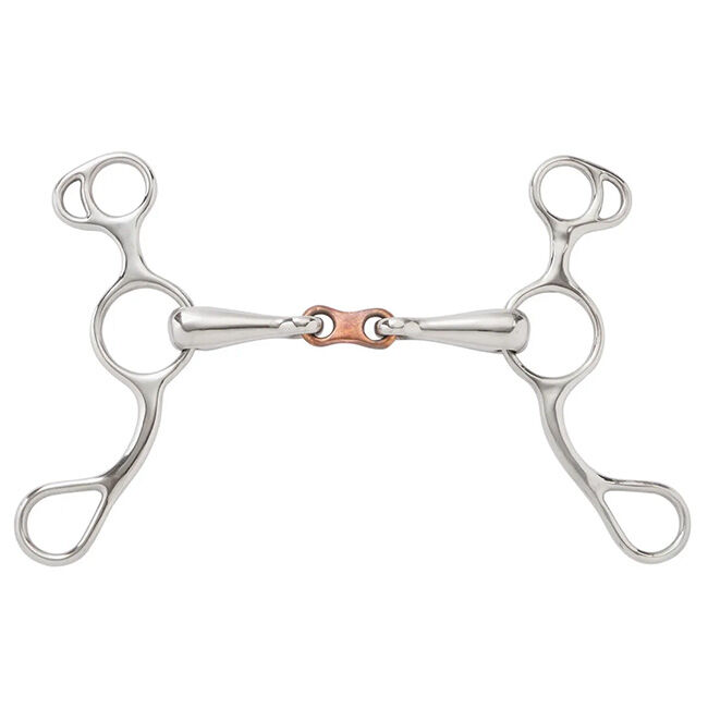 Shires French Link Sliding Gag Bit image number null