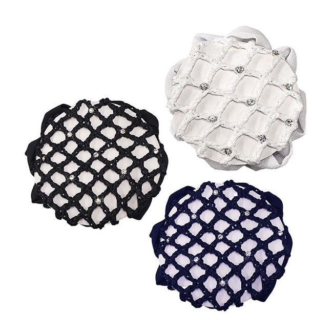 Whinny Widgets Hair Net Scrunchie with Clips image number null