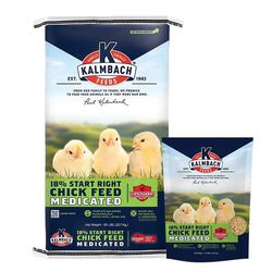 Kalmbach 18% Start Right Chick Feed (Medicated) - 10 lb