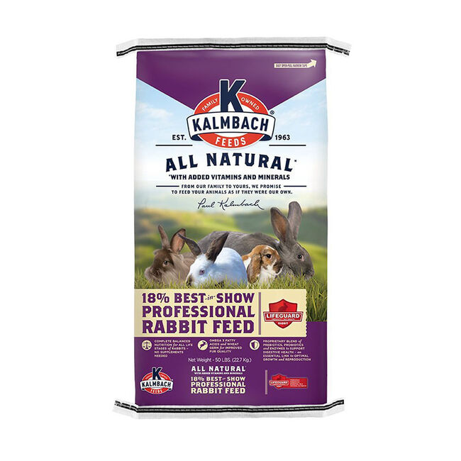 Kalmbach Feeds 18% Best-in-Show Rabbit Feed - 50 lb image number null