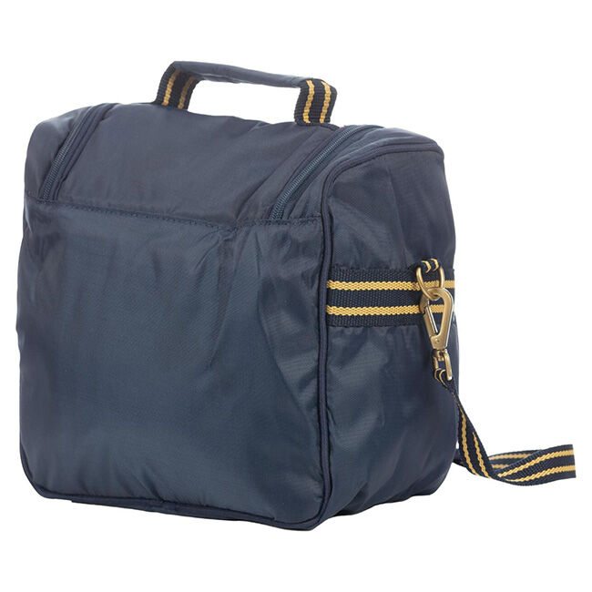 Equinavia Darby Zip Top Grooming Bag - Navy/Gold image number null