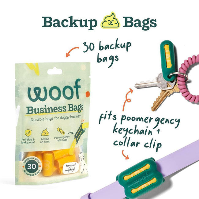 Woof Business Bags - Poomergency Refills - 30-Pack image number null