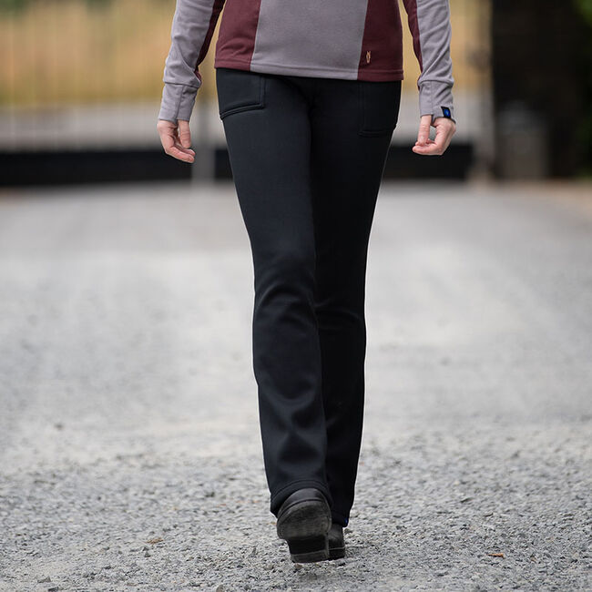 Irideon Women's Fjord Fleece 1/2 Seat Bootcut Breech - Black image number null