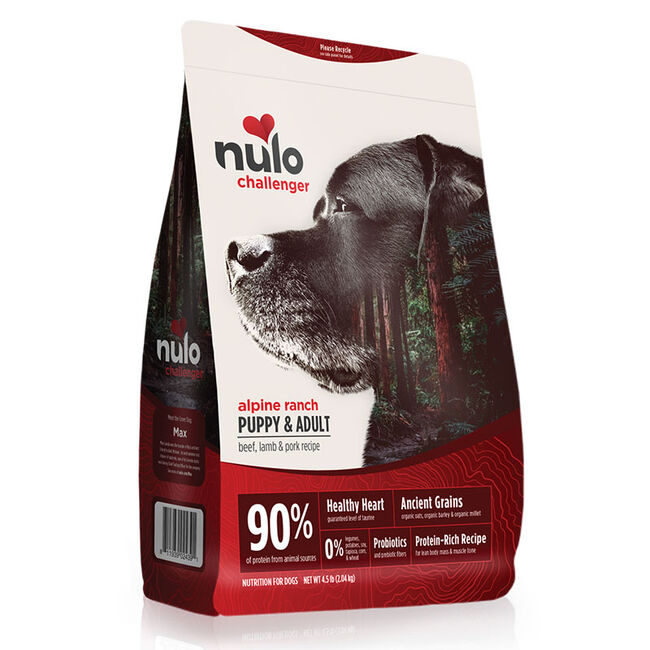 Nulo Challenger High-Protein Kibble for Puppy & Adult Dogs - Alpine Ranch Recipe with Beef, Lamb & Pork image number null