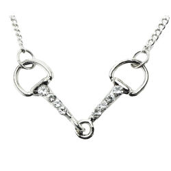 Finishing Touch of Kentucky Necklace - Snaffle Bit with Crystals