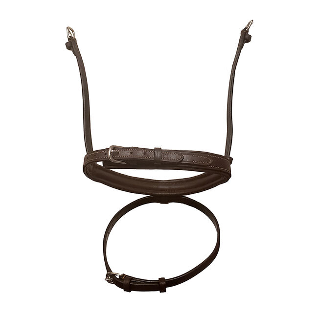 Bobby's English Tack Wide Padded Monocrown Noseband with Flash image number null