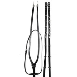 Bobby's English Tack Silver Spur Leather German Martingale