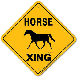 Noble Beasts Graphics Horse Xing Aluminum Sign