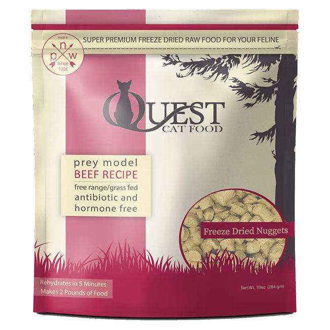 Steve's Real Food Quest Freeze-Dried Raw Nuggets Cat Food Beef