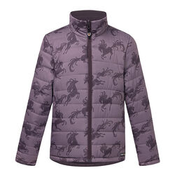Kerrits Kids' Pony Parade Reversible Quilted Riding Jacket - Elderberry/Thistle Horse