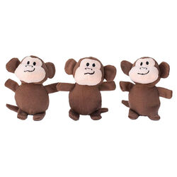 ZippyPaws Miniz 3-Pack - Monkeys