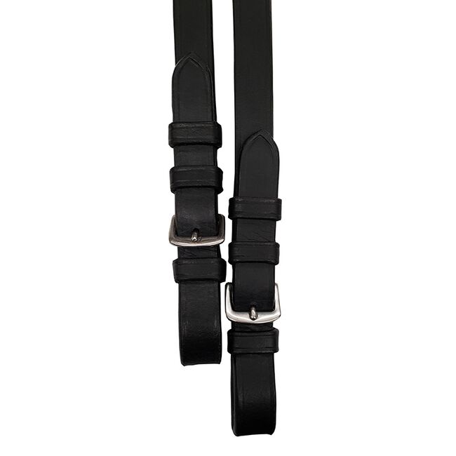 Bobby's English Tack Flat Leather Reins With Stops image number null