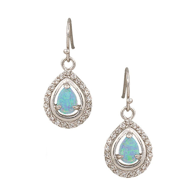Montana Silversmiths River Lights on Ice Teardrop Earrings image number null