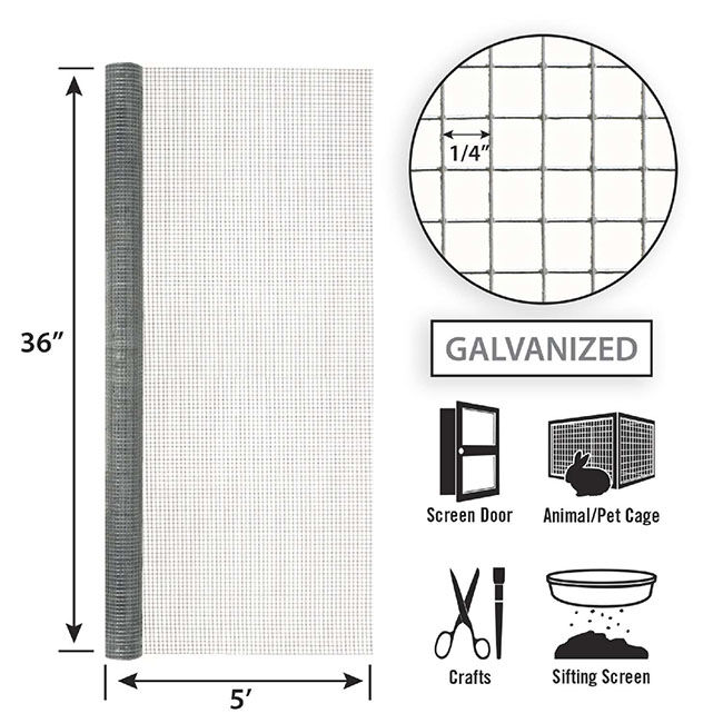 Garden Craft Galvanized Steel Hardware Cloth image number null
