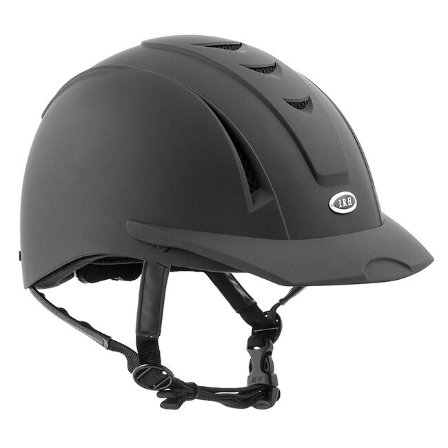 IRH Equestrian Equi-Pro Deluxe Schooling Helmet - Matte Black image number null