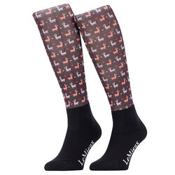 LeMieux Footsie Socks - Damson Llamas