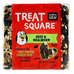 Happy Hen Treat Square - Seed & Mealworm - 6 oz