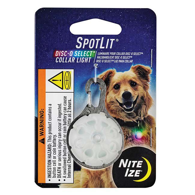 NiteIze SpotLit Collar Light - Disc-O-Tech Select image number null