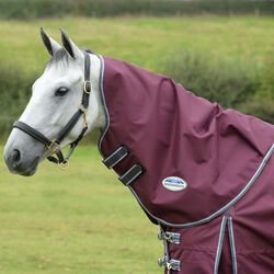 WeatherBeeta ComFiTec Plus Dynamic II Neck Cover Lite - Maroon/Grey/White