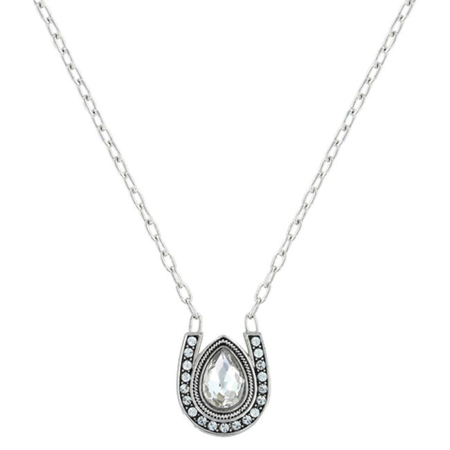 Montana Silversmiths Rider's Brilliant Raindrop Necklace image number null