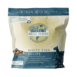 Steve's Real Food Freeze-Dried Raw Dog & Cat Food - White Fish Recipe
