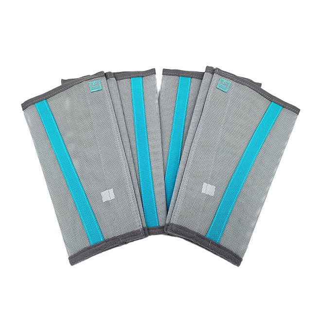 Majyk Equipe Fly-Bye Boots - 4-Pack - Silver/Turquoise image number null