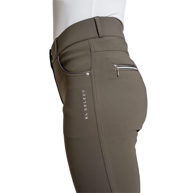 KL Select Women's Gabrielle Knee Patch Breech - Truffle/Copper image number null