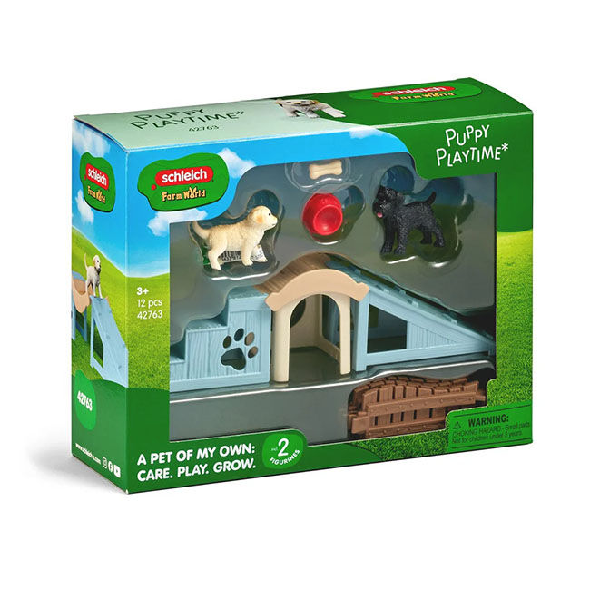 Schleich Adventure Fun for Little Puppies image number null