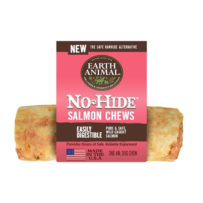 Earth Animal No-Hide Salmon Chews for Dogs - 4" image number null