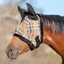 Kensington Fly Mask with Fleece & Ears - Black