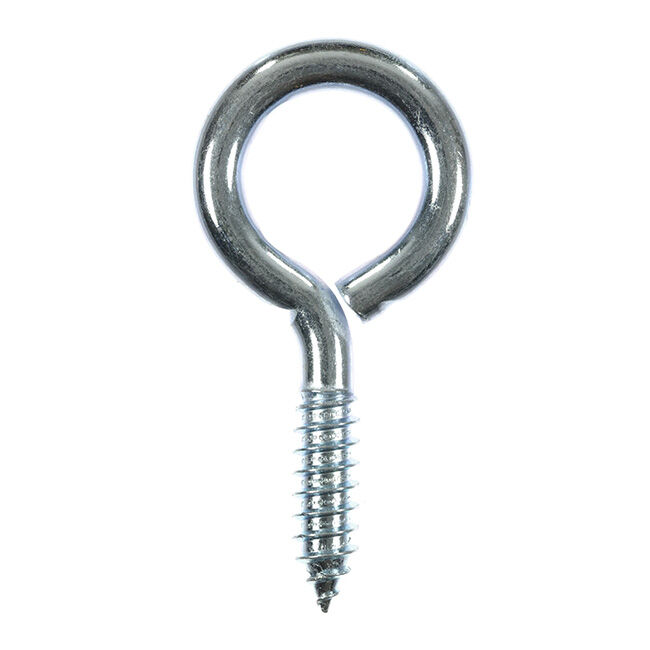 Ace 7/16" x 3 7/2" Zinc-Plated Steel Screw Eye 2 Pack image number null