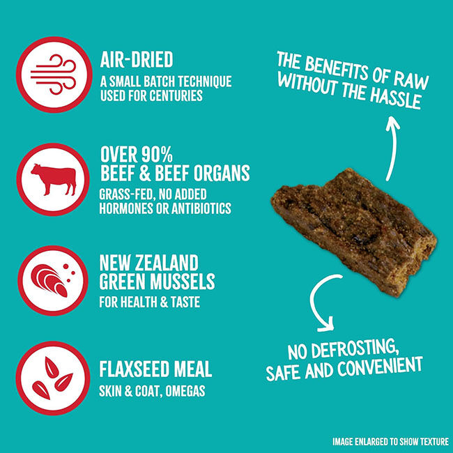 Grandma Mae's RawTernative Air-Dried Dog Food - Beef & Beef Organs Recipe image number null