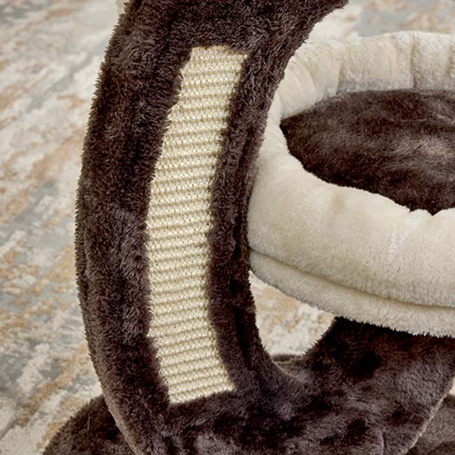Midwest Homes for Pets Feline Nuvo Mocha Cream Cat Tower - Lily image number null