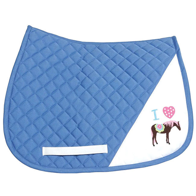 TuffRider I Heart Pony Saddle Pad image number null