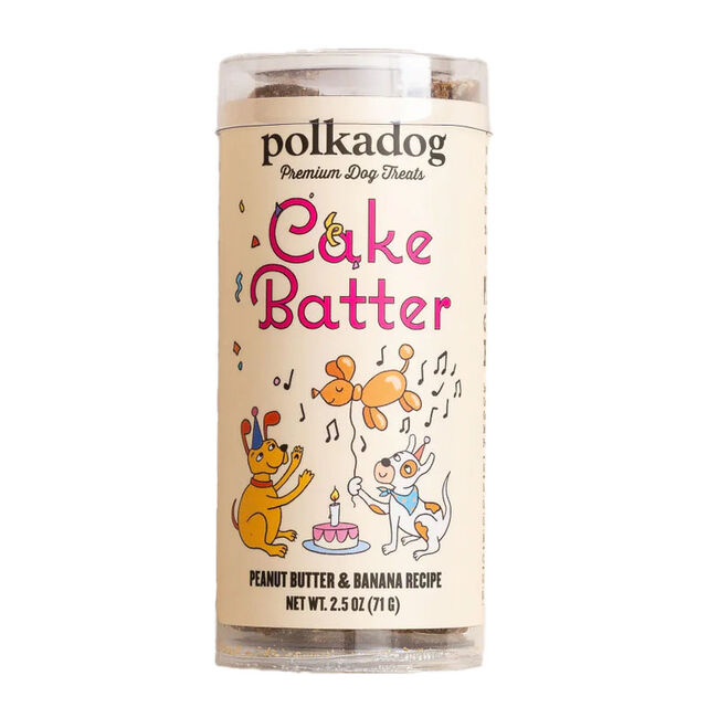 Polkadog Cake Batter - Soft & Chewy Bits for Dogs - Peanut Butter & Banana Recipe image number null