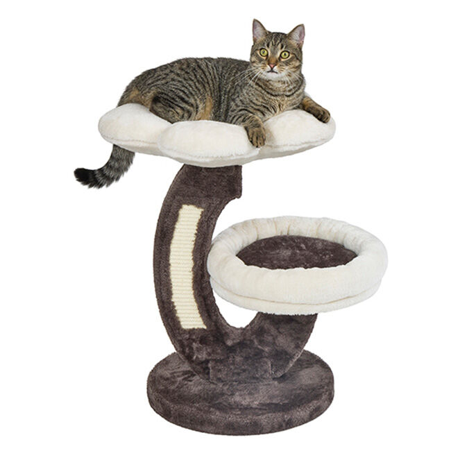 Midwest Homes for Pets Feline Nuvo Mocha Cream Cat Tower - Lily image number null